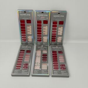 Dashing Diva Gloss‎ Ultra Shine Gel Nail Strips Christmas Designs - 6 Sets of 32